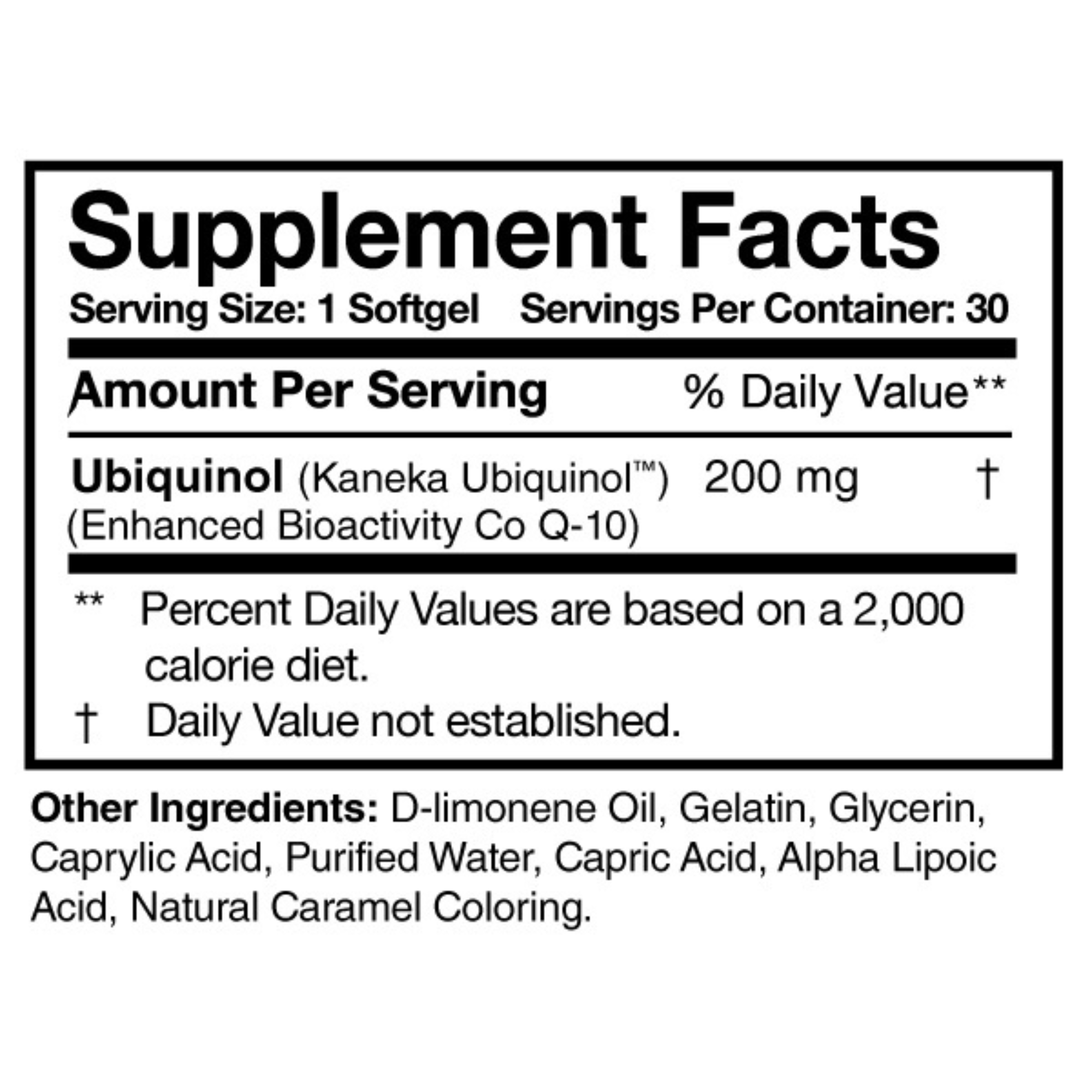 UBIQUINOL SUPER 200 (COQ10)