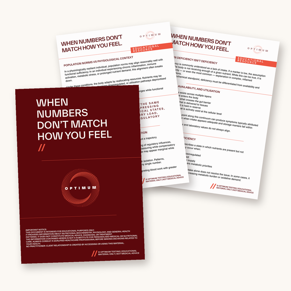 When Numbers Don't Match How You Feel free guide cover