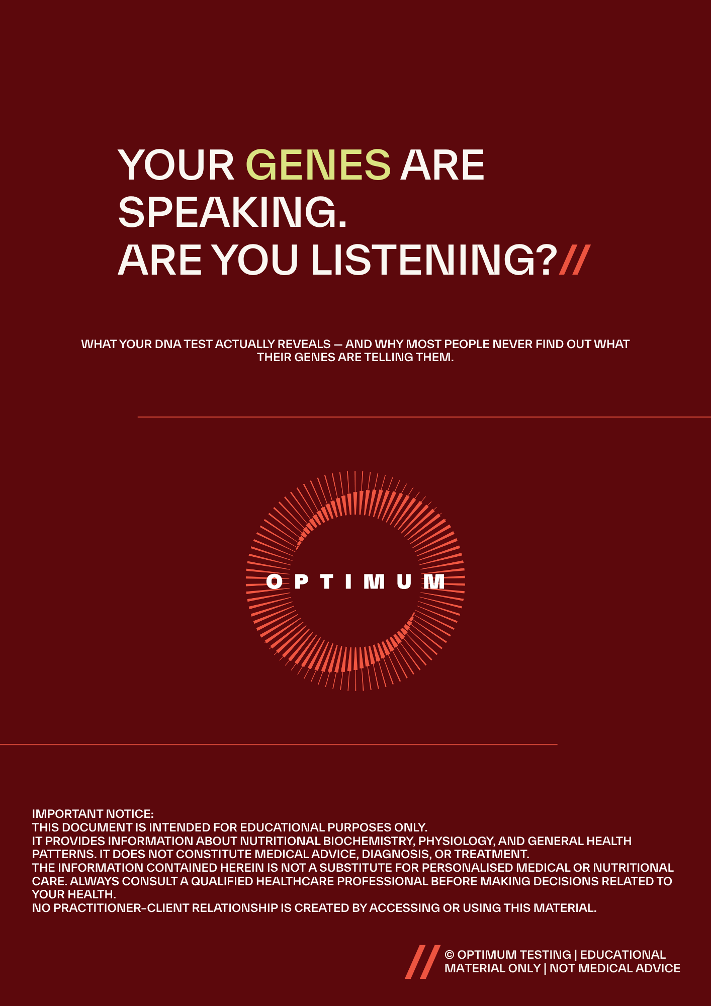 Your Genes Are Speaking. Are You Listening? (Free Guide)