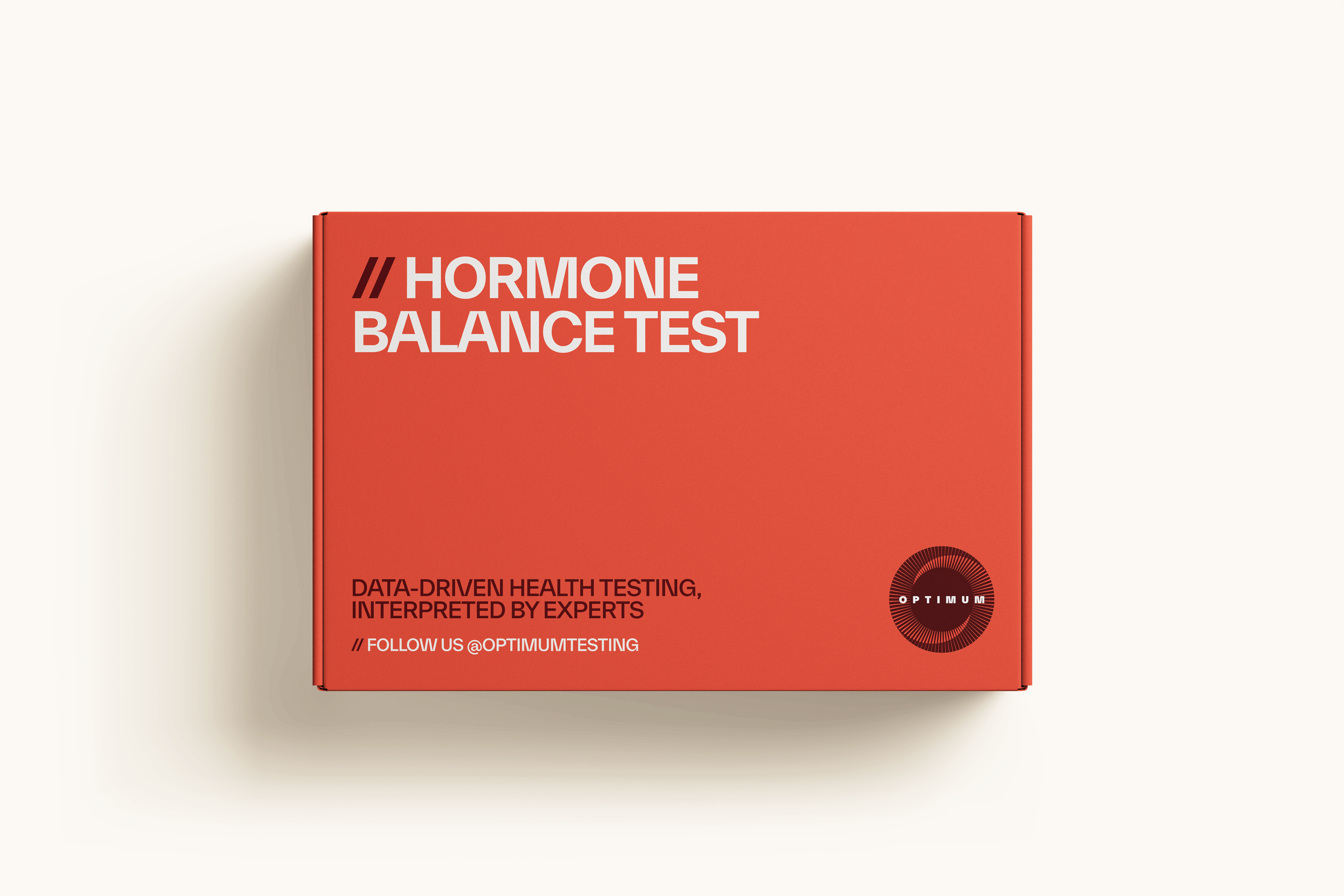 Red box labeled 'Hormone Balance Test' on a white background